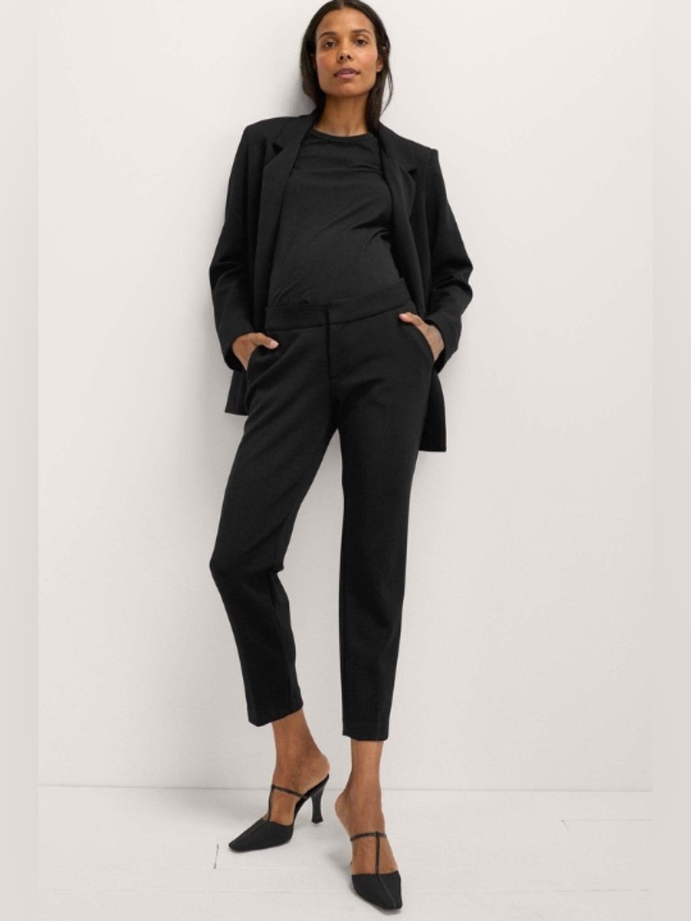 The HATCH Maternity Suit Pant - Black Size: Small (Hatch Size: 1 or US 2-4) - Picture 5 of 10
